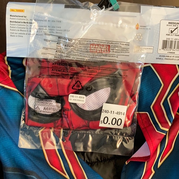 Spider-Man Halloween costume size medium - Picture 4 of 4